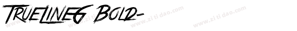 TrueLineG Bold字体转换